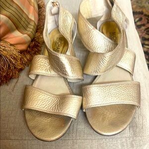 Michael Kors Gold Metallic Sandals